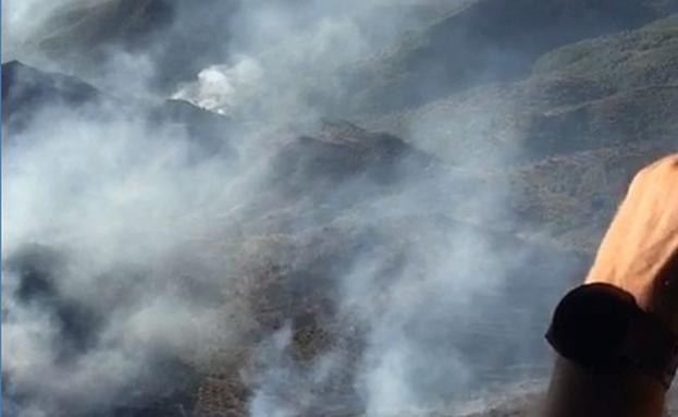 El incendio de la Sierra Calderona visto desde el cielo