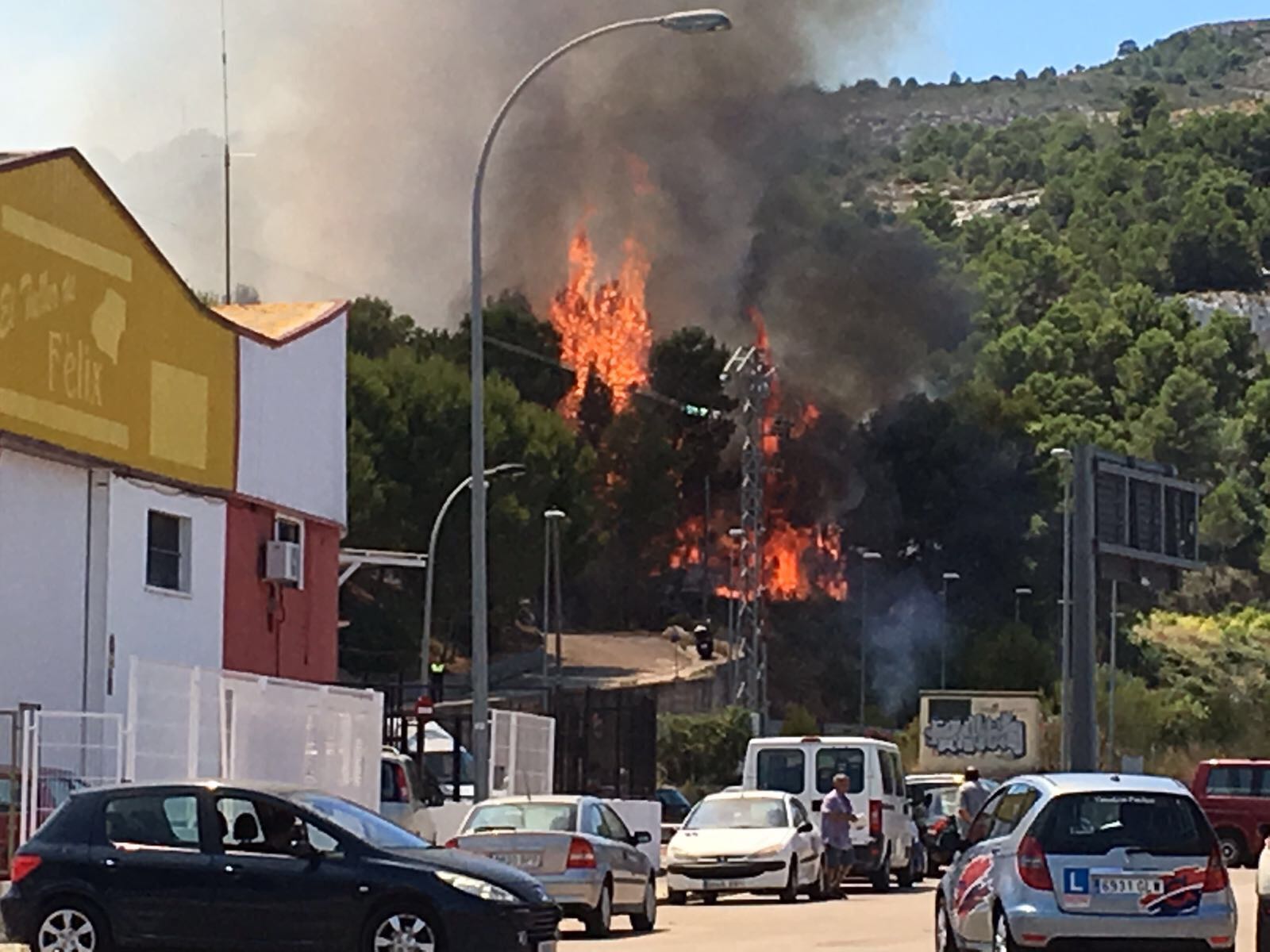 Fotos del incendio en Real de Gandía