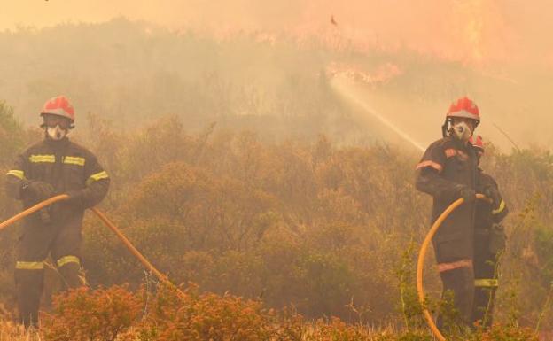 El incendio en la Calderona, estabilizado tras arder 1.300 hectáreas