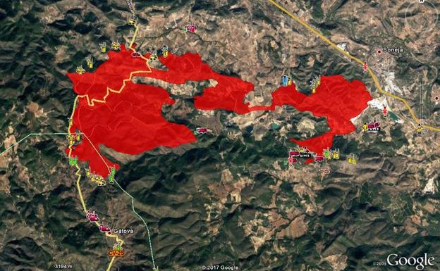 Incendio en la Calderona | Los bomberos alertan de que hay «combustible fácilmente inflamable» en el monte y reclaman más prevención