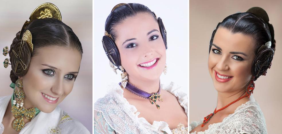Falleras preseleccionadas para la corte de honor de 2018 en Olivereta y Pla del Remei-Gran Vía