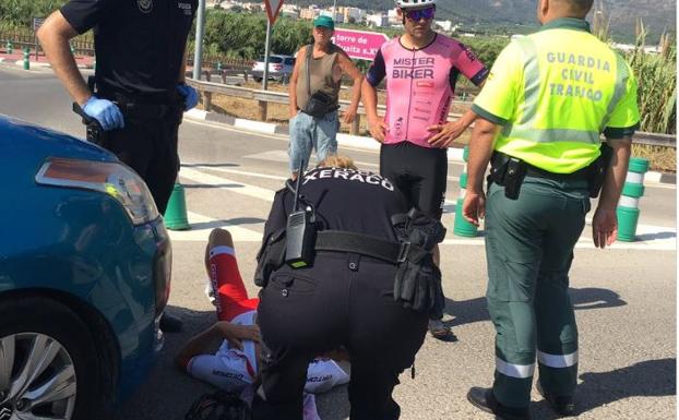 El ciclista profesional Ángel Vicioso y el triatleta Jesús Gomar, atropellados por un coche en Xeraco