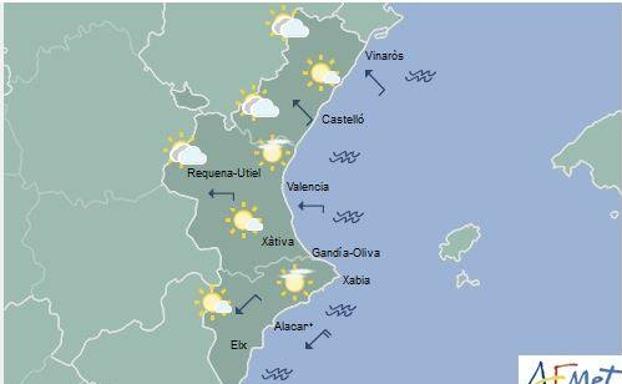 El tiempo en Valencia, Castellón y Alicante: Mañana podría llover en el interior norte