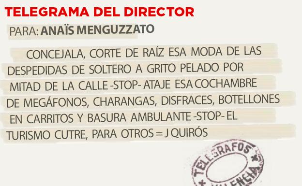 Telegrama para Anaïs Menguzzato