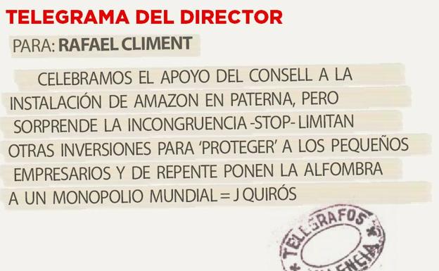 Telegrama para Rafael Climent