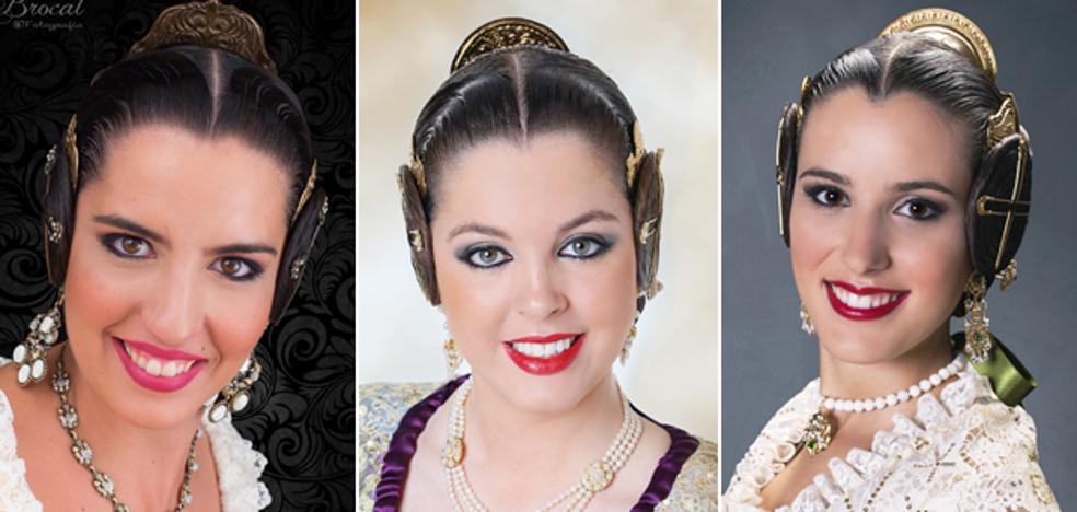 Falleras preseleccionadas para la corte de honor de 2018 en Benicalap-Campanar y Pla del Reial-Benimaclet