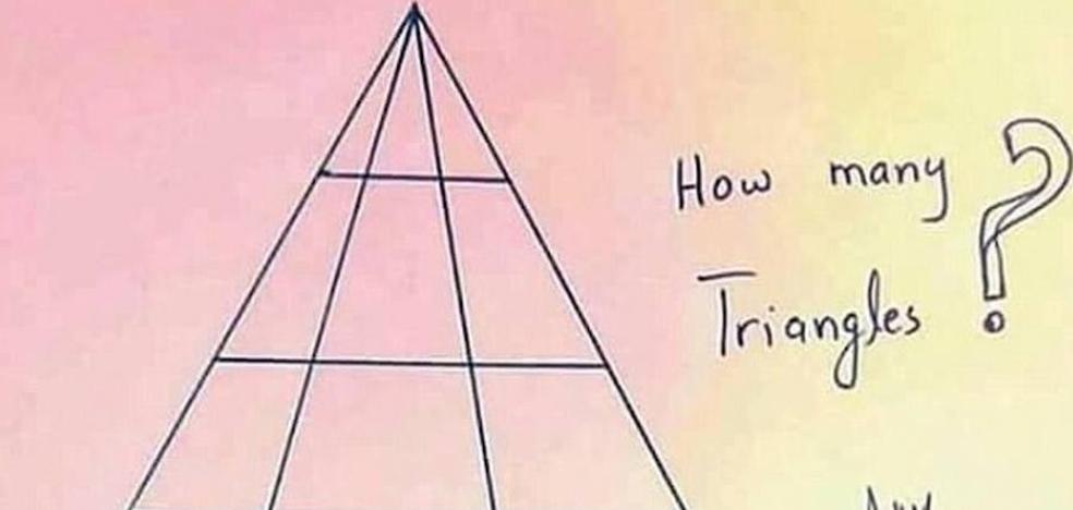 ¿Cuántos triángulos puedes ver en este dibujo?