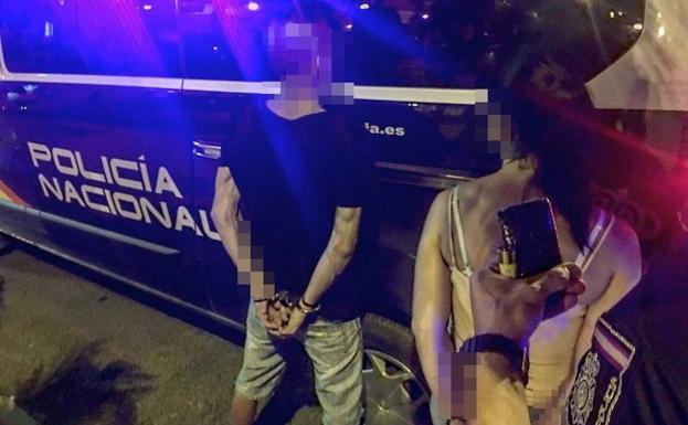 Detenida una pareja con 96 gramos de hachís en la avenida del Puerto de Valencia