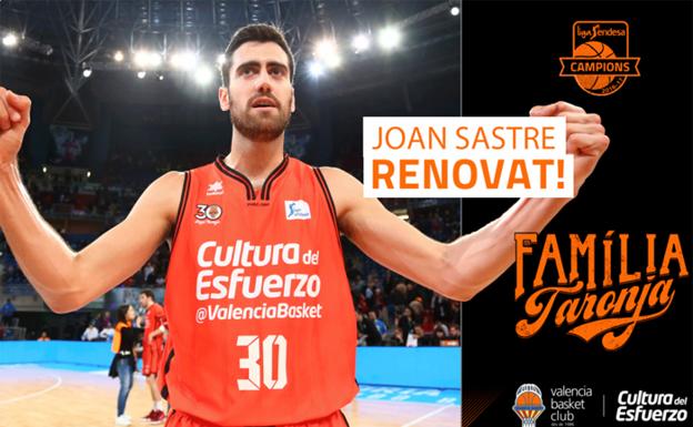 Joan Sastre renueva con Valencia Basket hasta 2021