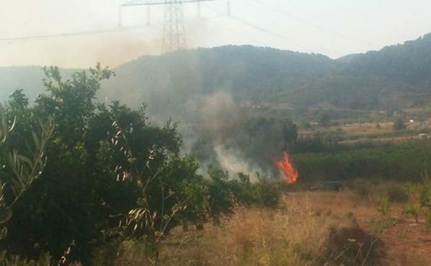 Declarado un incendio en el término municipal de Montroy