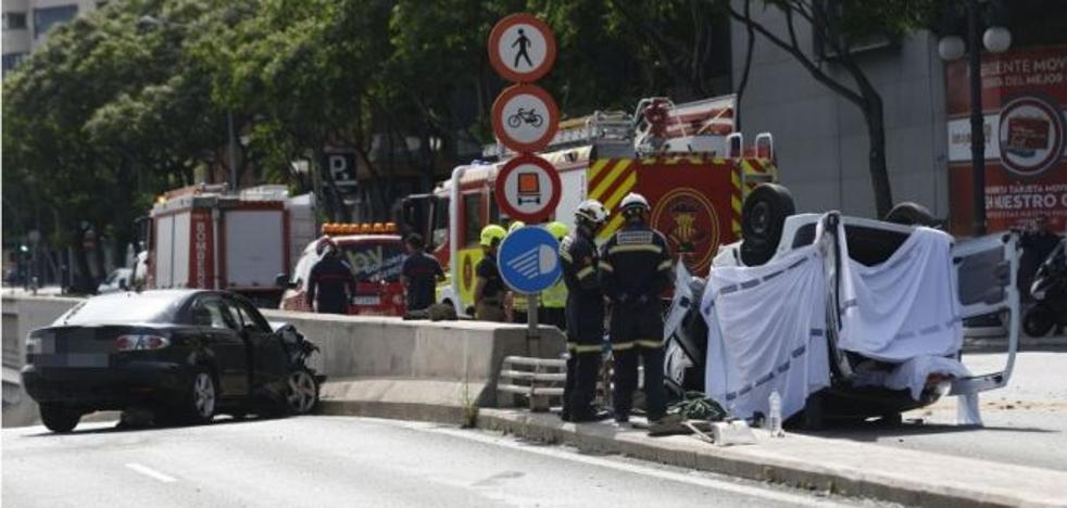 Los accidentes de tráfico se disparan al aumentar en 600 casos en un año en Valencia ciudad