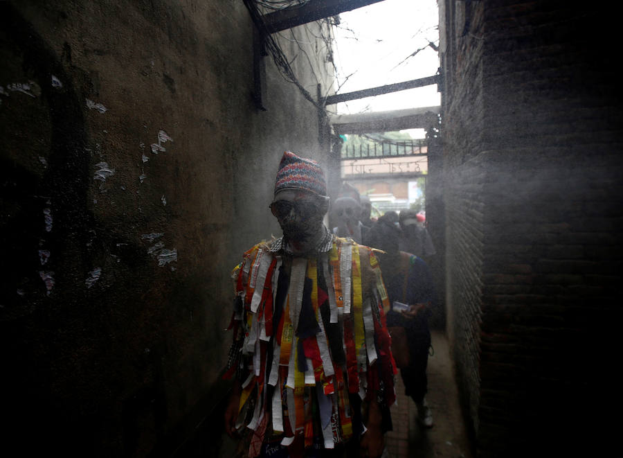 Fotos del Festival de las Luces en Lalitpur, Nepal