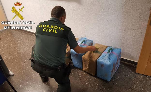 Incautados 150 kilos de hachís en el término municipal de Sagunto