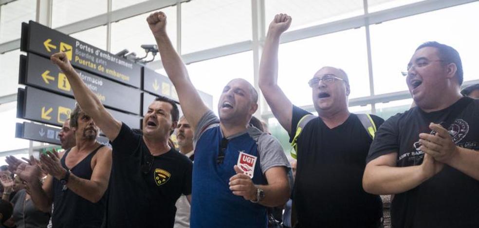 La plantilla de Eulen aplaza la huelga en El Prat tras el atentado en Barcelona