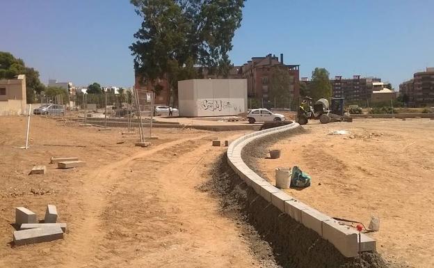 Las obras del parque lineal de Benimàmet concluirán a principios de 2018
