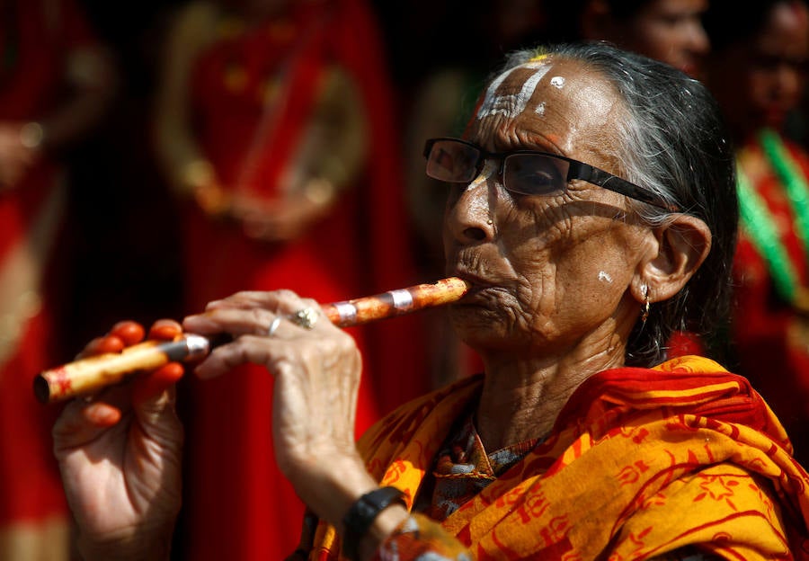 Fotos del Teej Festival de Kathmandu, Nepal