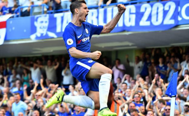 Morata marca, asiste y, esta vez sí, gana