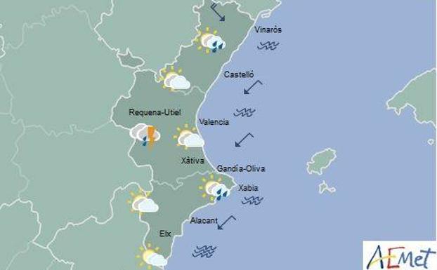 El tiempo en Valencia, Alicante y Castellón | Siguen las lluvias en la Comunitat Valenciana