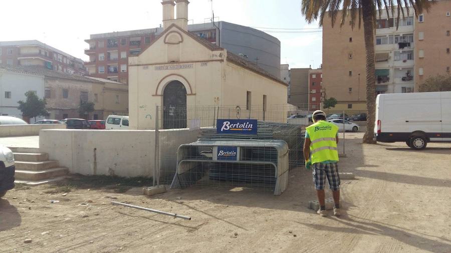 Fotos de la reconstrucción virtual del jardin de la ermita de Orriols