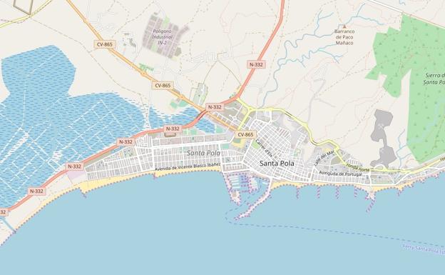 Cuatro heridos en un accidente en la N-332 a la altura de Santa Pola