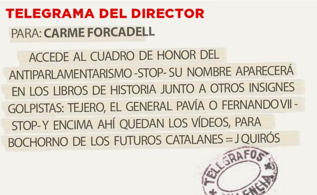 Telegrama para Carme Forcadell