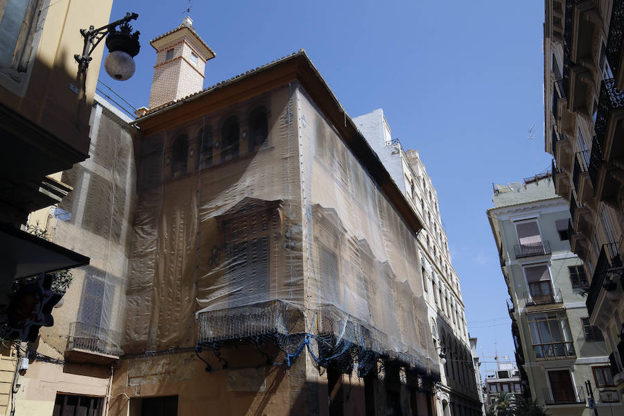 Fotos de la restauración del palacio Valeriola de Valencia