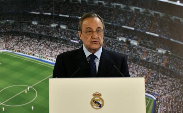 Florentino Pérez: «El estamento arbitral es claramente mejorable»