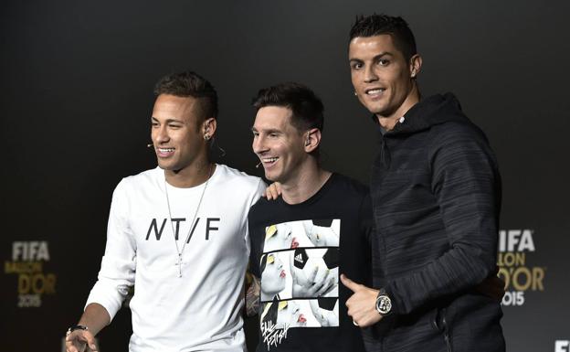 Cristiano, Messi y Neymar, finalistas al Premio The Best