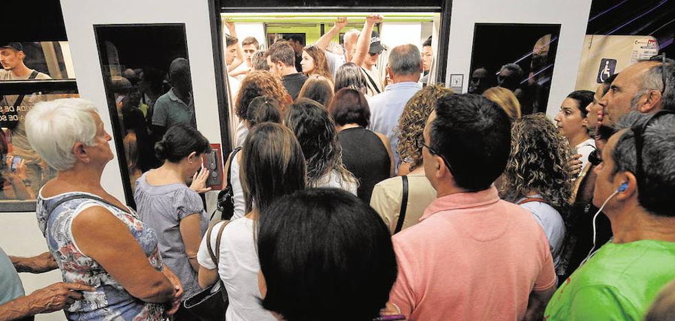 El lunes habrá huelga de 24 horas en el metro y tranvía