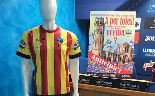 Prohíben al Lleida Esportiu jugar con su camiseta de la señera