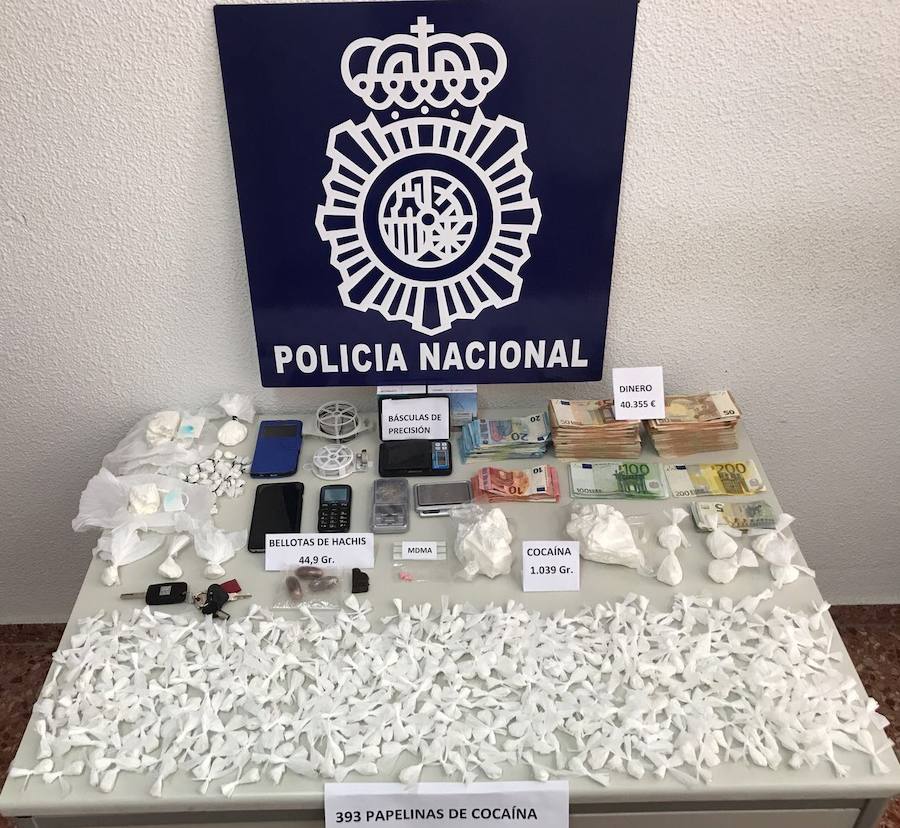 Diez detenidos tras desmantelar un grupo dedicado al tráfico de drogas en Gandia