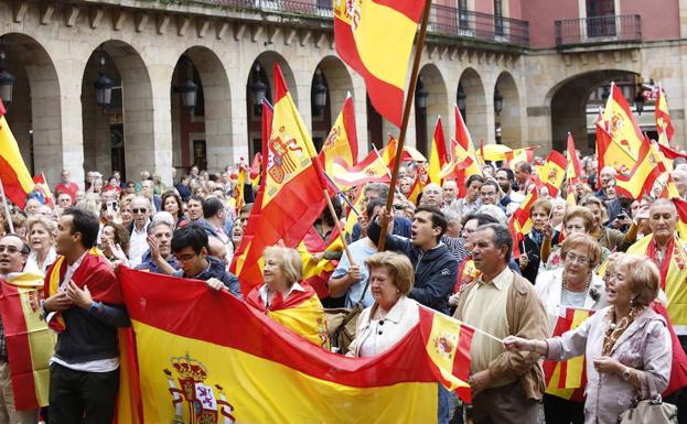 Concentraciones en Asturias por la unidad de España