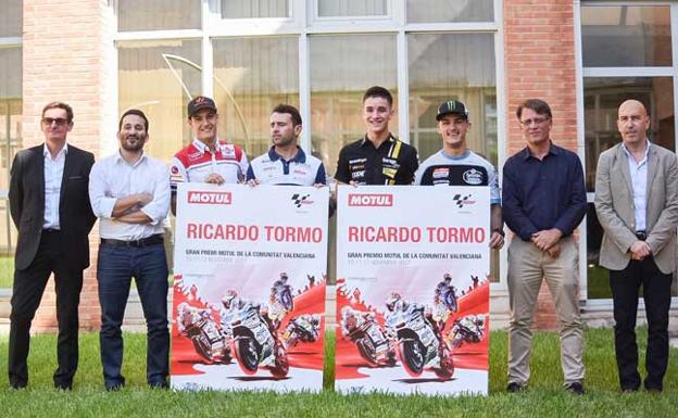 Barberá, Canet, Navarro y Lecuona presentan el cartel del Gran Premio de Cheste de motociclismo