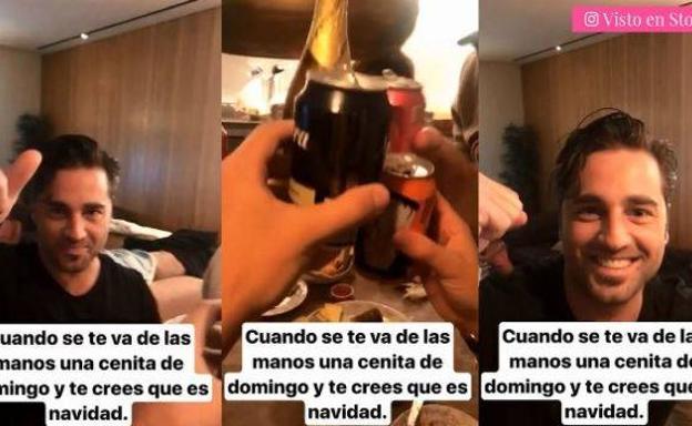 El fiestón de David Bustamante con sus amigos para celebrar su nueva vida