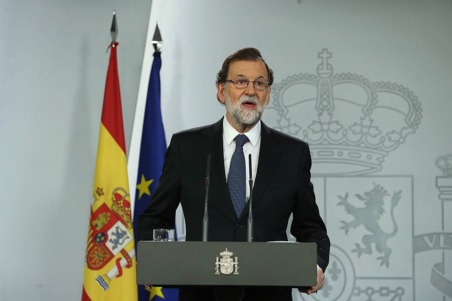 Rajoy comparecerá hoy en el Congreso a las 16.00 para hablar de la crisis en Cataluña