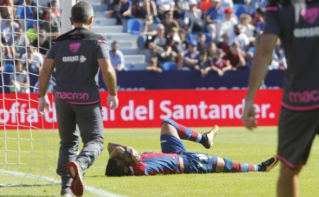 Levante UD - Getafe | Nano sufre un esguince en el ligamento de la rodilla derecha