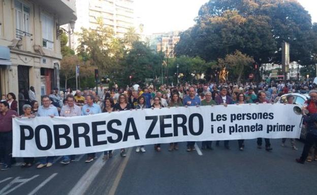 Pobresa Zero reclama medidas para acabar con la «desigualdad obscena» en Valencia