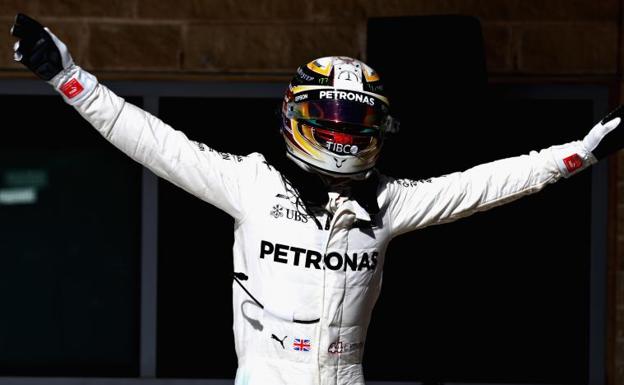 Hamilton paladea el campeonato