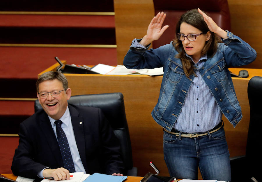 Fotos de la sesión de control a Ximo Puig