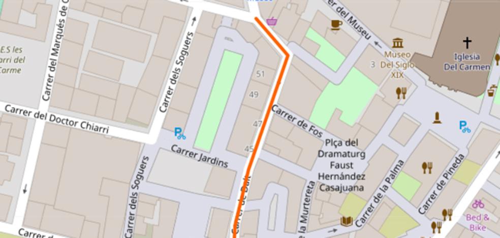 Agrede a su pareja en plena calle en Valencia, a unos metros del retén de la Policía Local