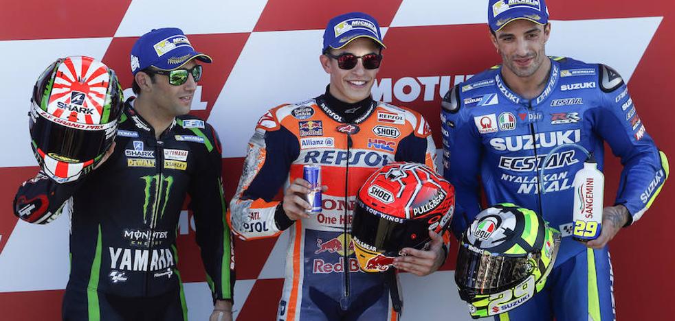 Pole con caída para Márquez en Valencia
