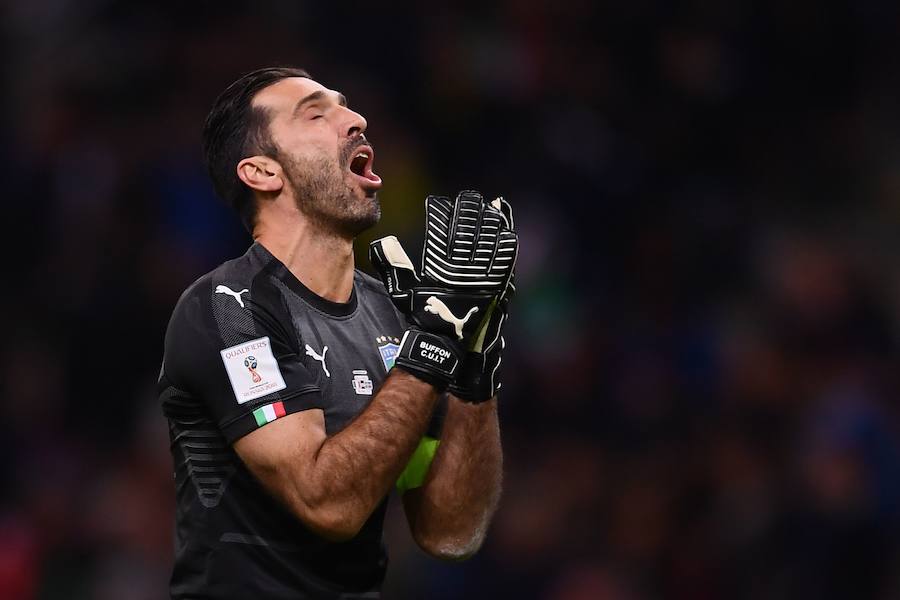 Fotos del drama de Buffon tras la eliminación de Italia del Mundial