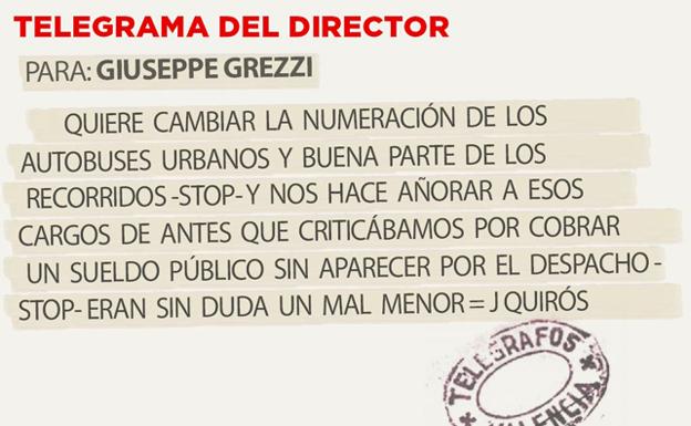 TELEGRAMA PARA GIUSEPPE GREZZI