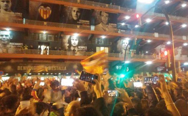 Ambientazo en Mestalla