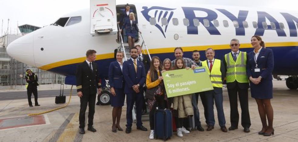 Un valenciano, pasajero seis millones del aeropuerto de Valencia