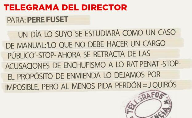 Telegrama para Pere Fuset