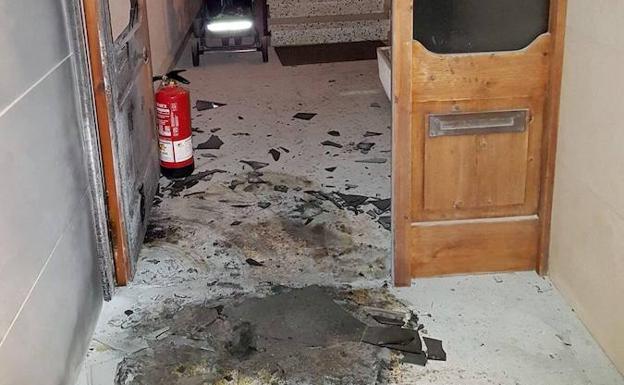 Incendian una vivienda en Balsareny que tenía colgada en su fachada una bandera de España