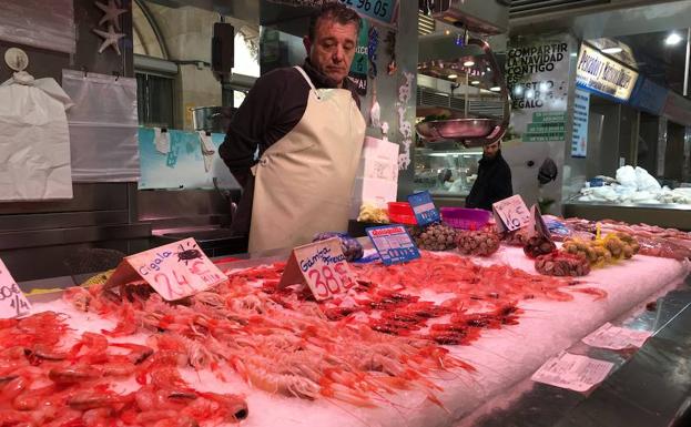 La gamba y el cordero, estrellas del Mercado Central