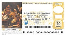Pedrea de la Lotería de Navidad 2017