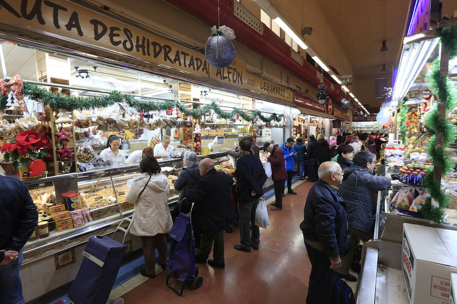 Fotos de los mercados de Valencia en Navidad